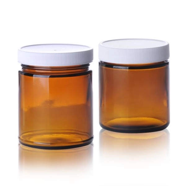 DWK Life Sciences 500 mL Wheaton Safety Coated Straight Sided Jar, Amber Cs/12 W217964
