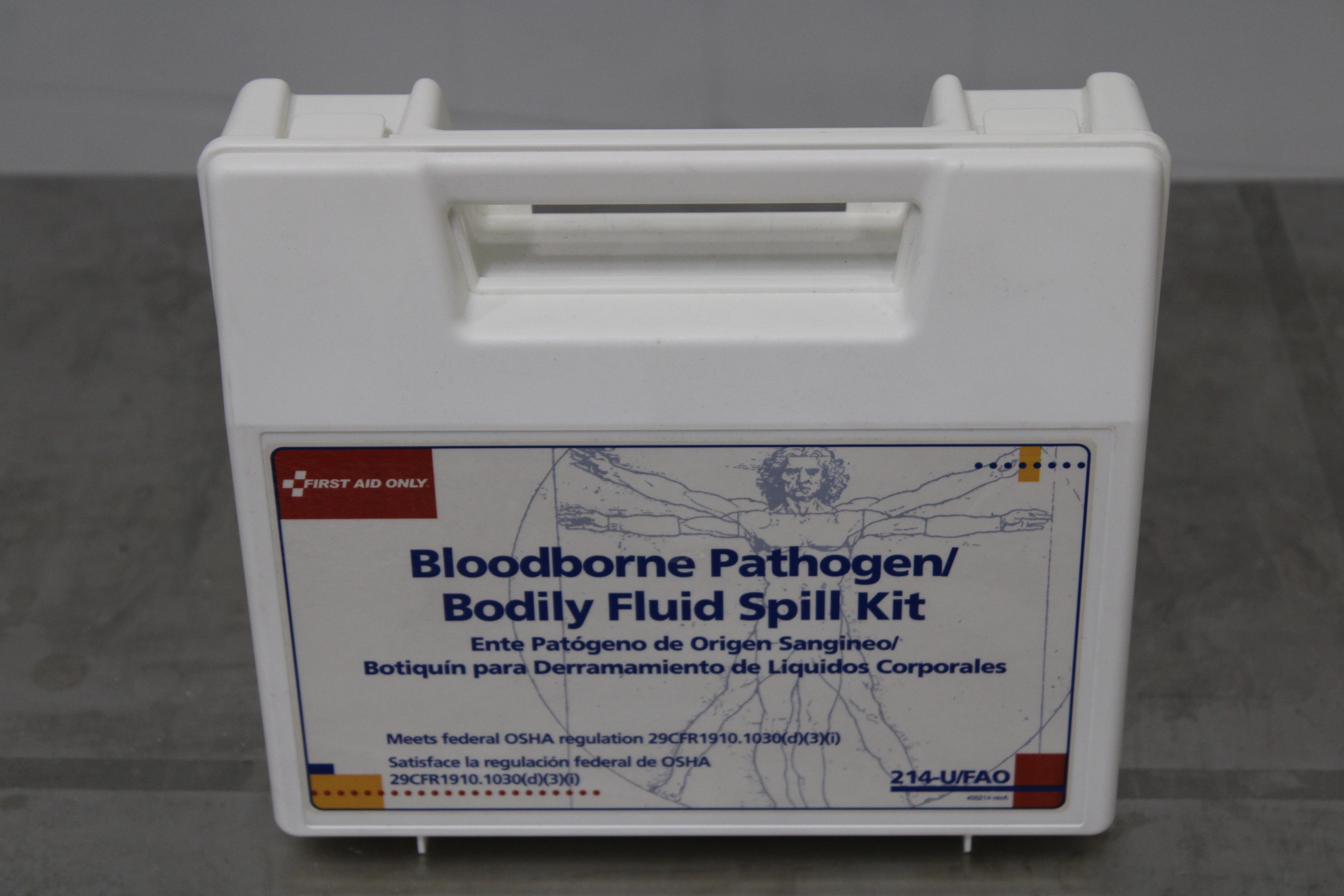 First Aid Only 214-U/FAO Bloodborne Pathogen Spill Kit Portable Case - 3379676