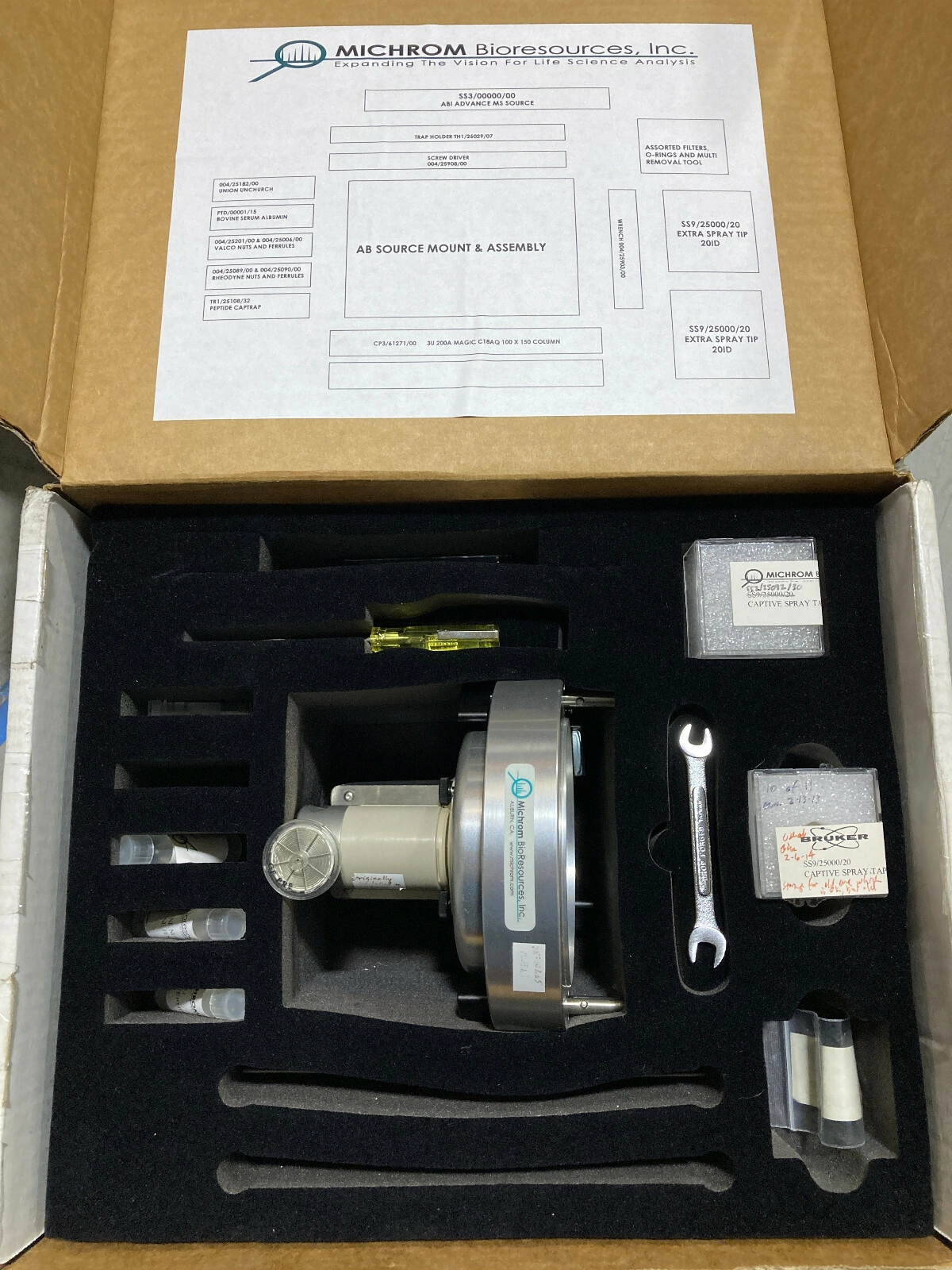 AB SCIEX Ion Source Mount Mass Spectrometer