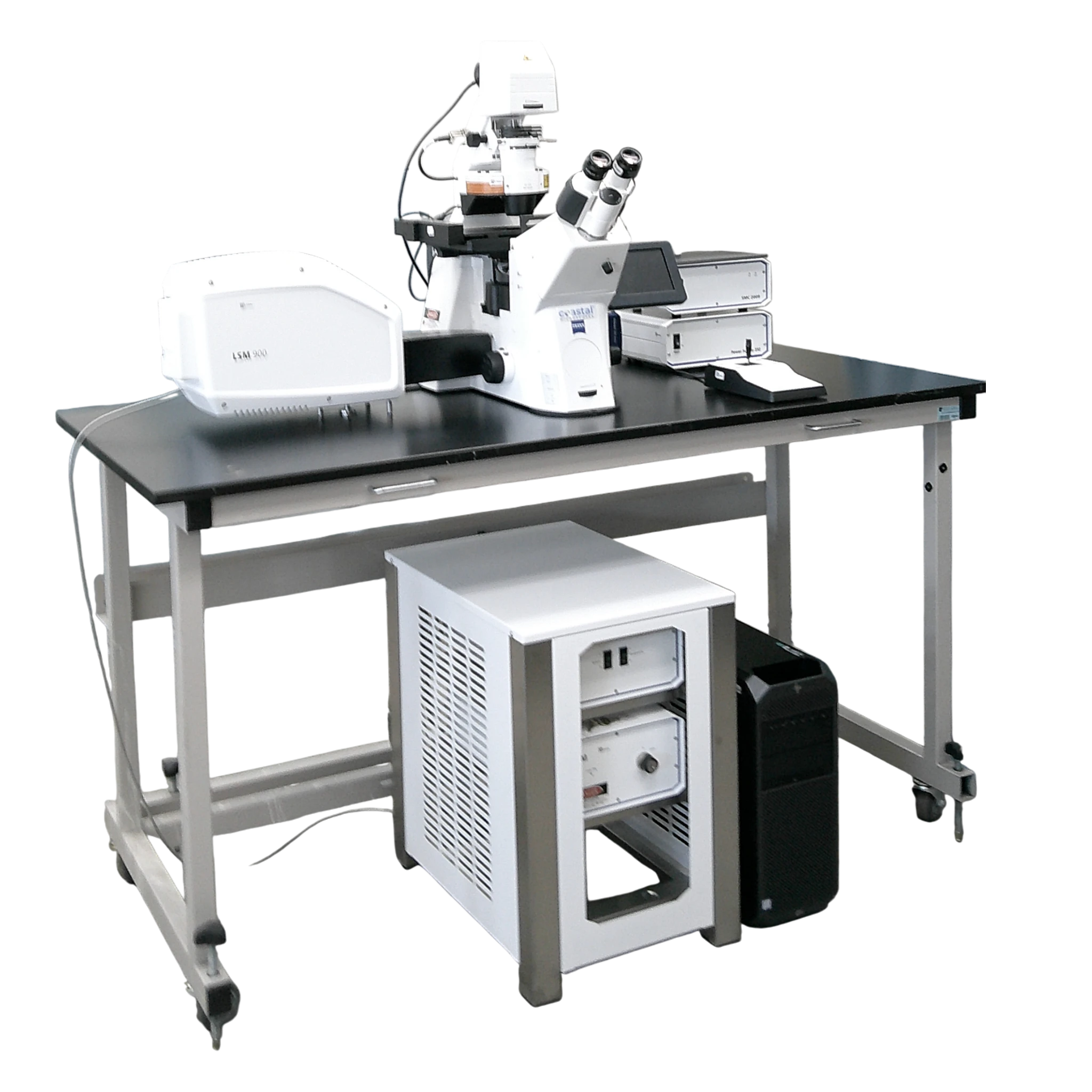 Zeiss LSM 900 Confocal w/ Axio Observer 7 Inverted Phase Contrast Motorized Fluorescence w/ Optional Definite Focus (1, 2, or 3) Microscope Confocal