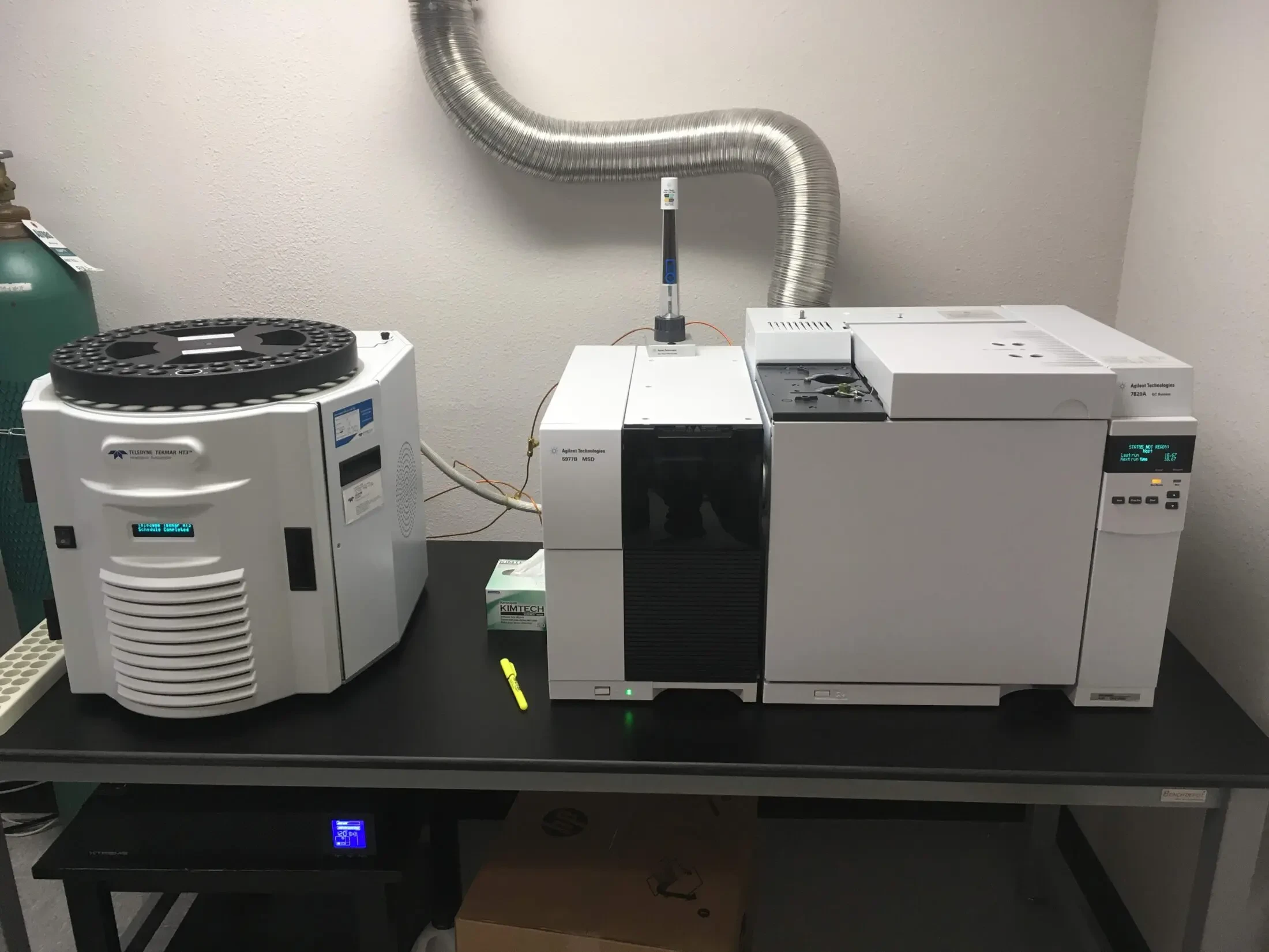 Agilent 7820A GC with 5977B MSD