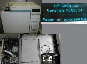 HEWLETT PACKARD HP NOW AGILENT 6890 SERIES GAS CHROMATOGRAPH SYSTEM, MODEL: G1530A, SINGLE FID SINGL