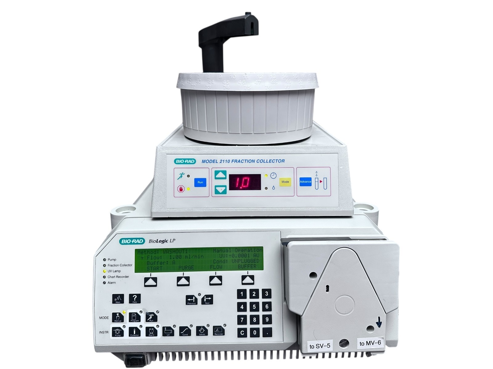 Bio-Rad BioLogic LP Chromatography System w/ UV Monitor, Pump & 2110 Collector