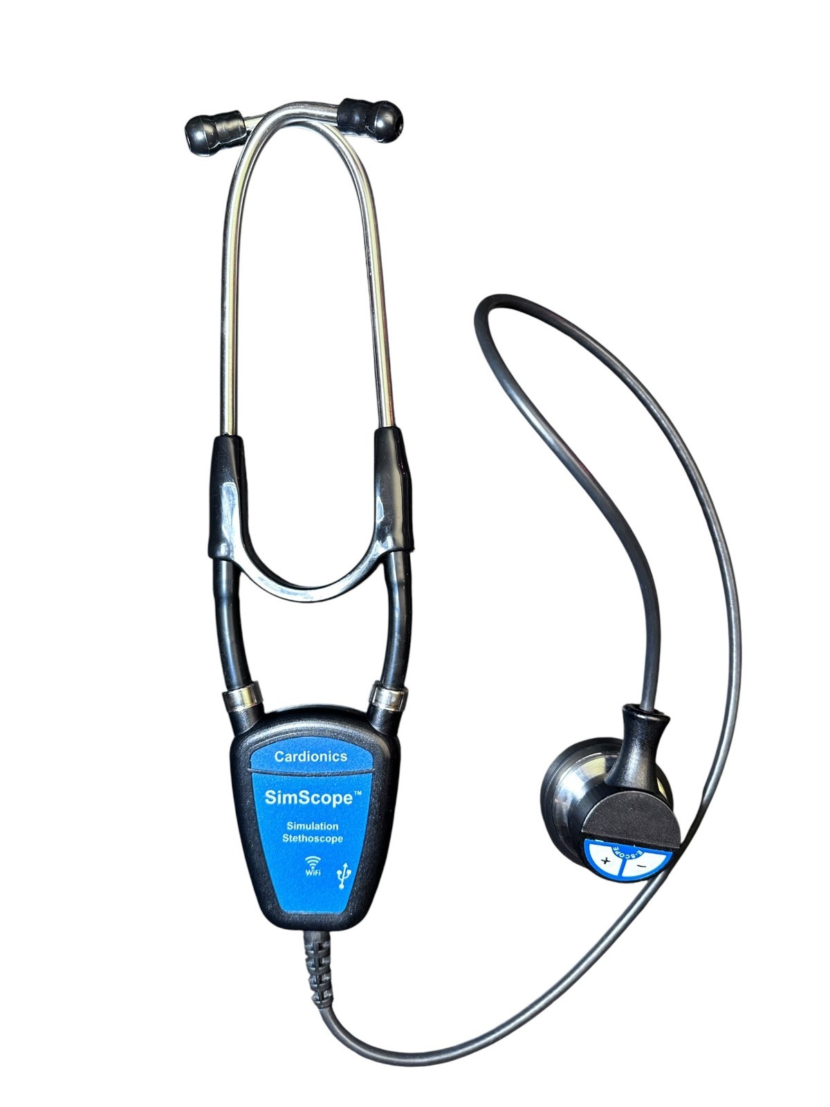 Cardionics SimScope Hybrid Simulation Stethoscope System 360-3410 – Excellent