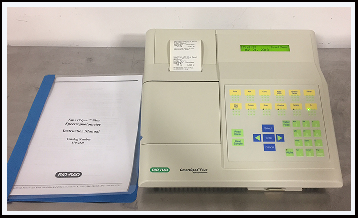 Bio-Rad SmartSpec Plus UV/Vis Spectrophotometer