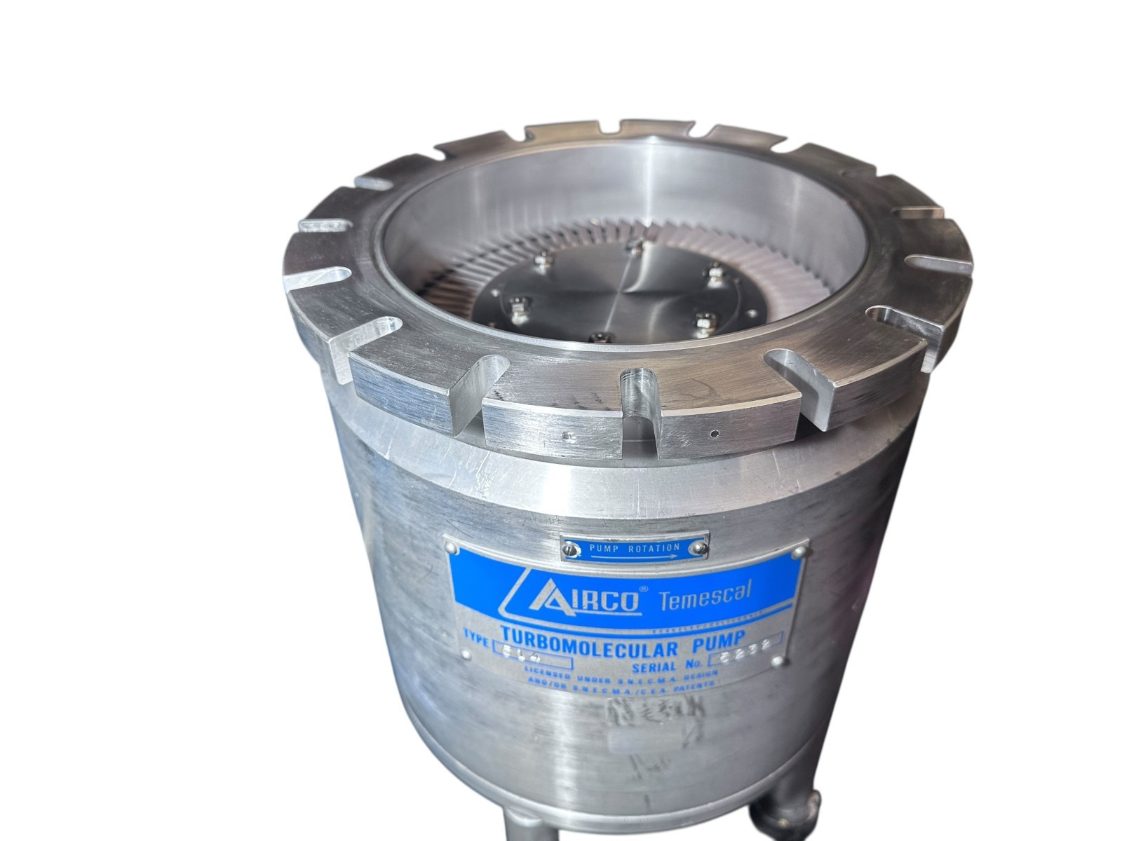 Airco Temescal Type 514 Turbomolecular Pump – Excellent Condition