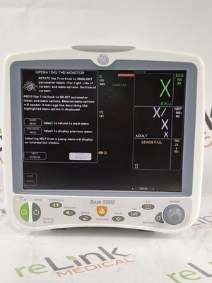 GE Healthcare Dash 5000 - GE/Nellcor SpO2 Patient 