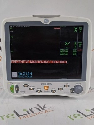 GE Healthcare Dash 5000 - GE/Nellcor SpO2 Patient 