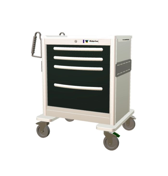 Waterloo 4-Drawer Aluminum Treatment Cart