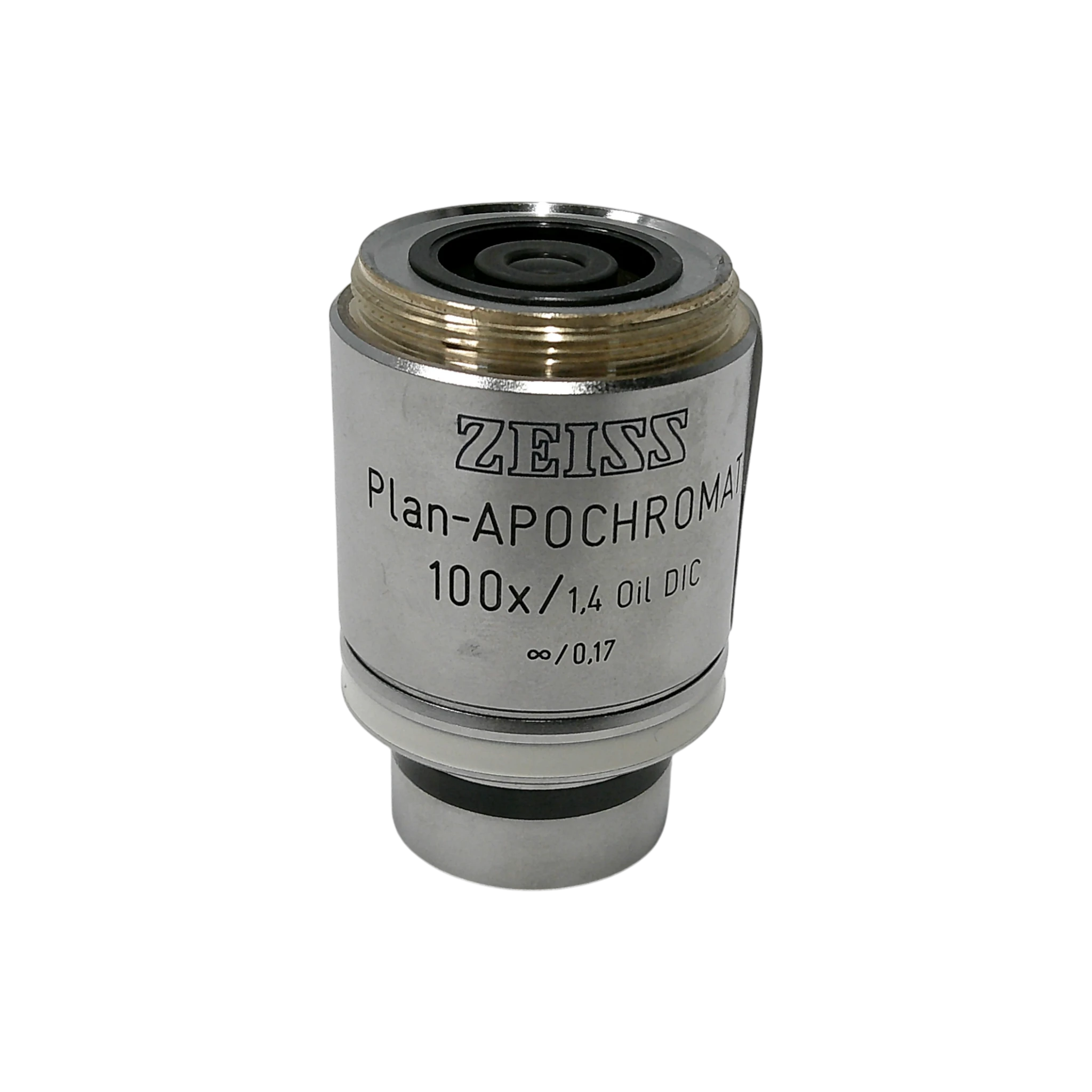 Zeiss Plan-Apochromat DIC 100x/1.4 Oil M27 Thread Size Microscope Objective