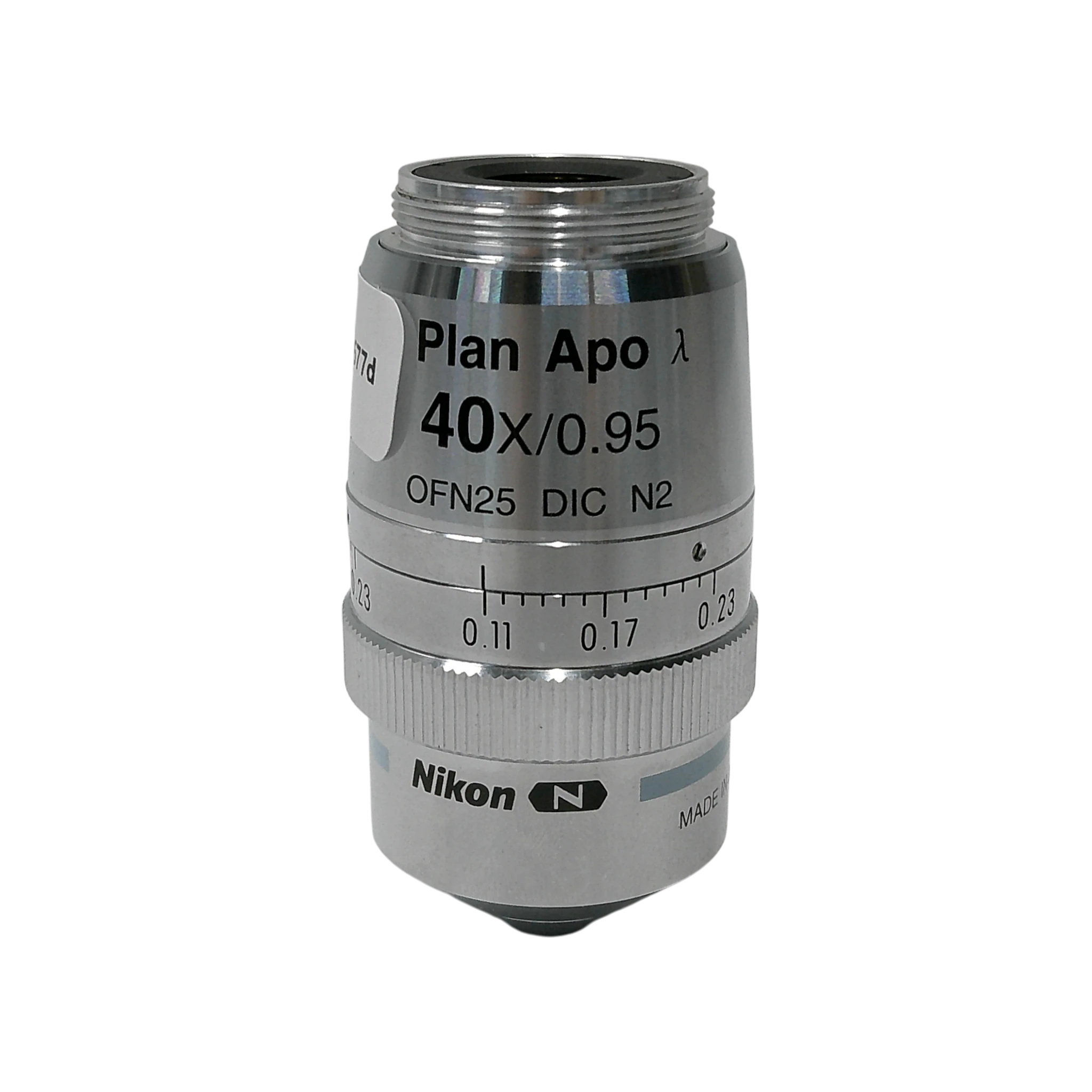 Nikon  Plan Apo Lambda DIC N2 40x/0.95 M25 Thread Size Microscope Objective