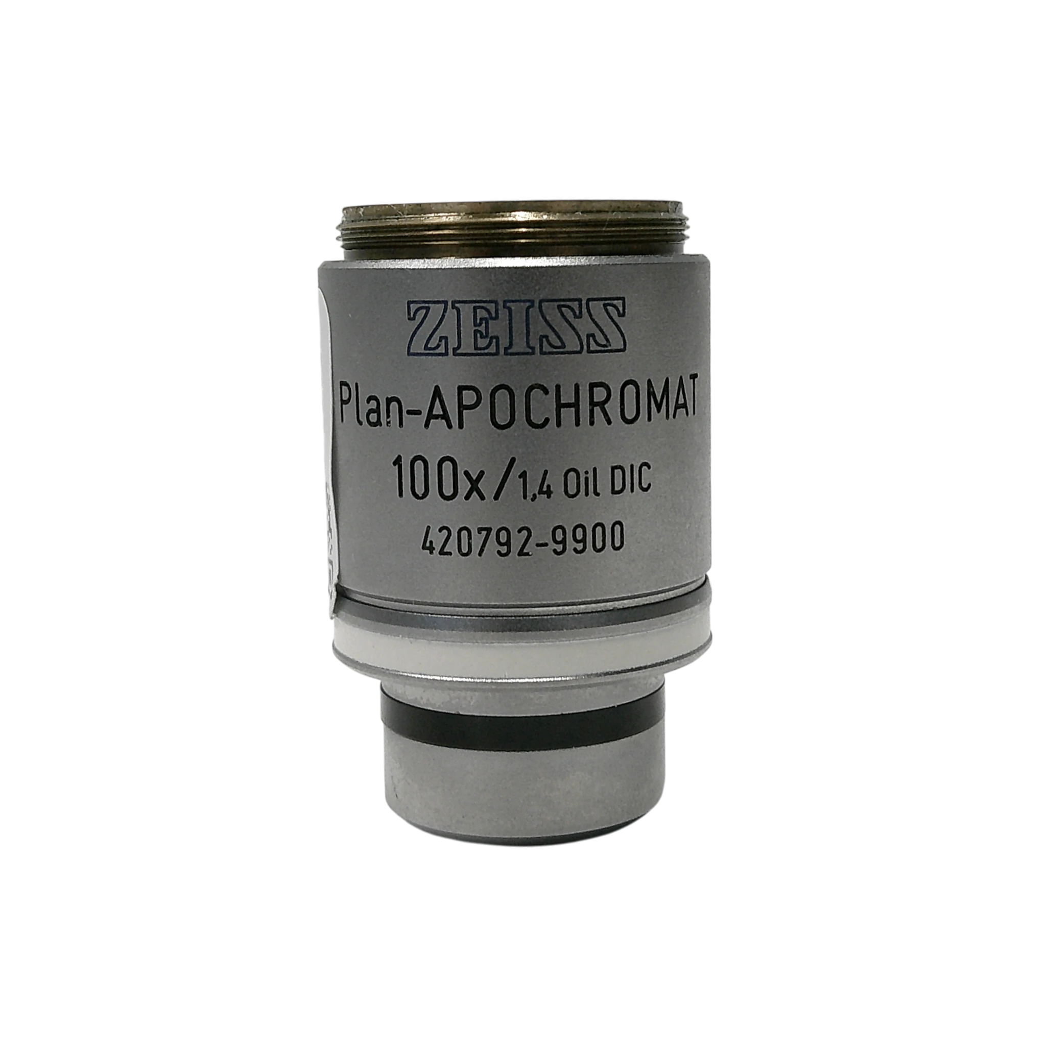 Zeiss Plan-Apochromat DIC 100x/1.4 Oil M27 Thread Size Microscope Objective