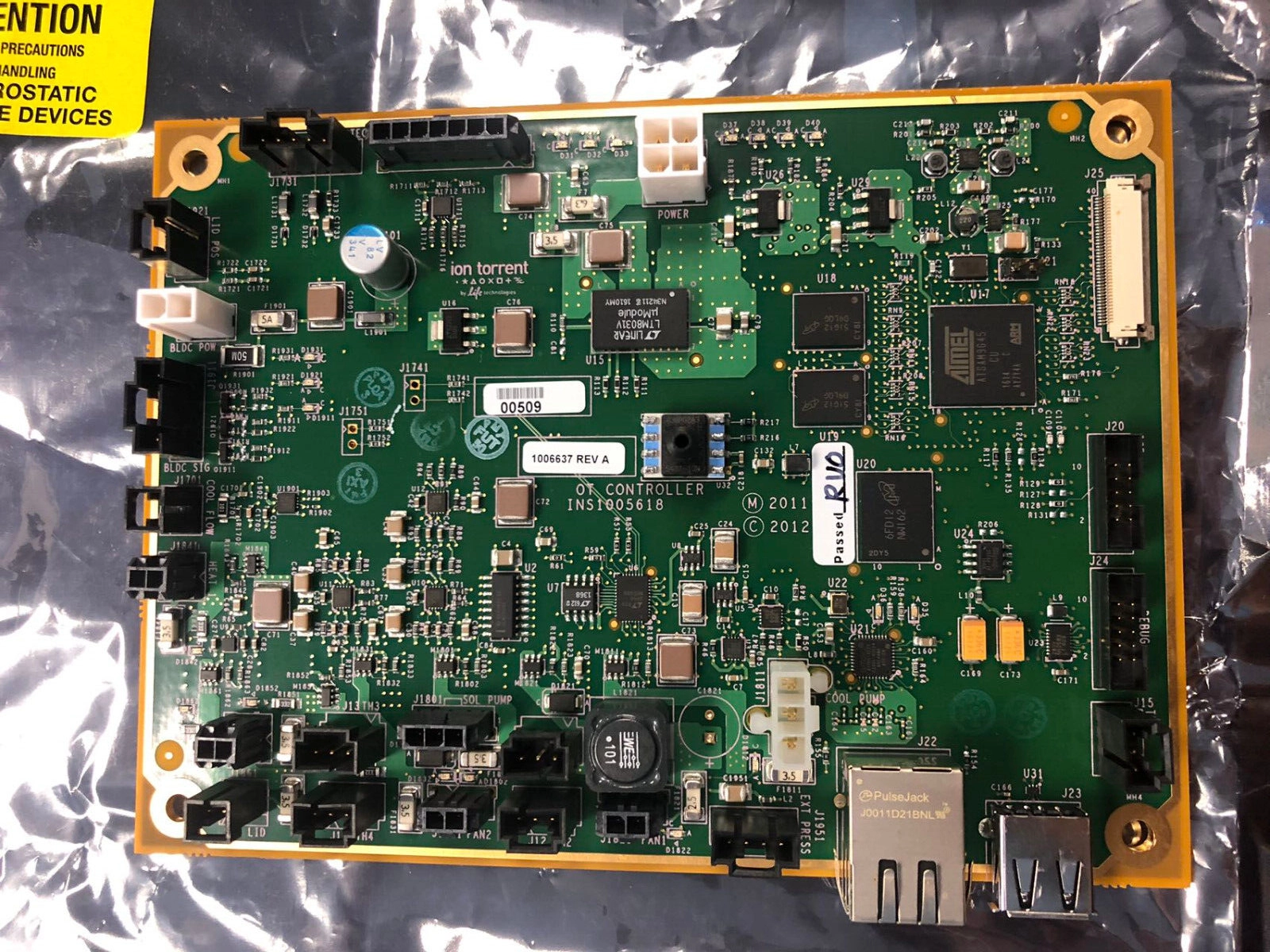 Ion Torrent 1006637 REV A Main Board for Ion Torre