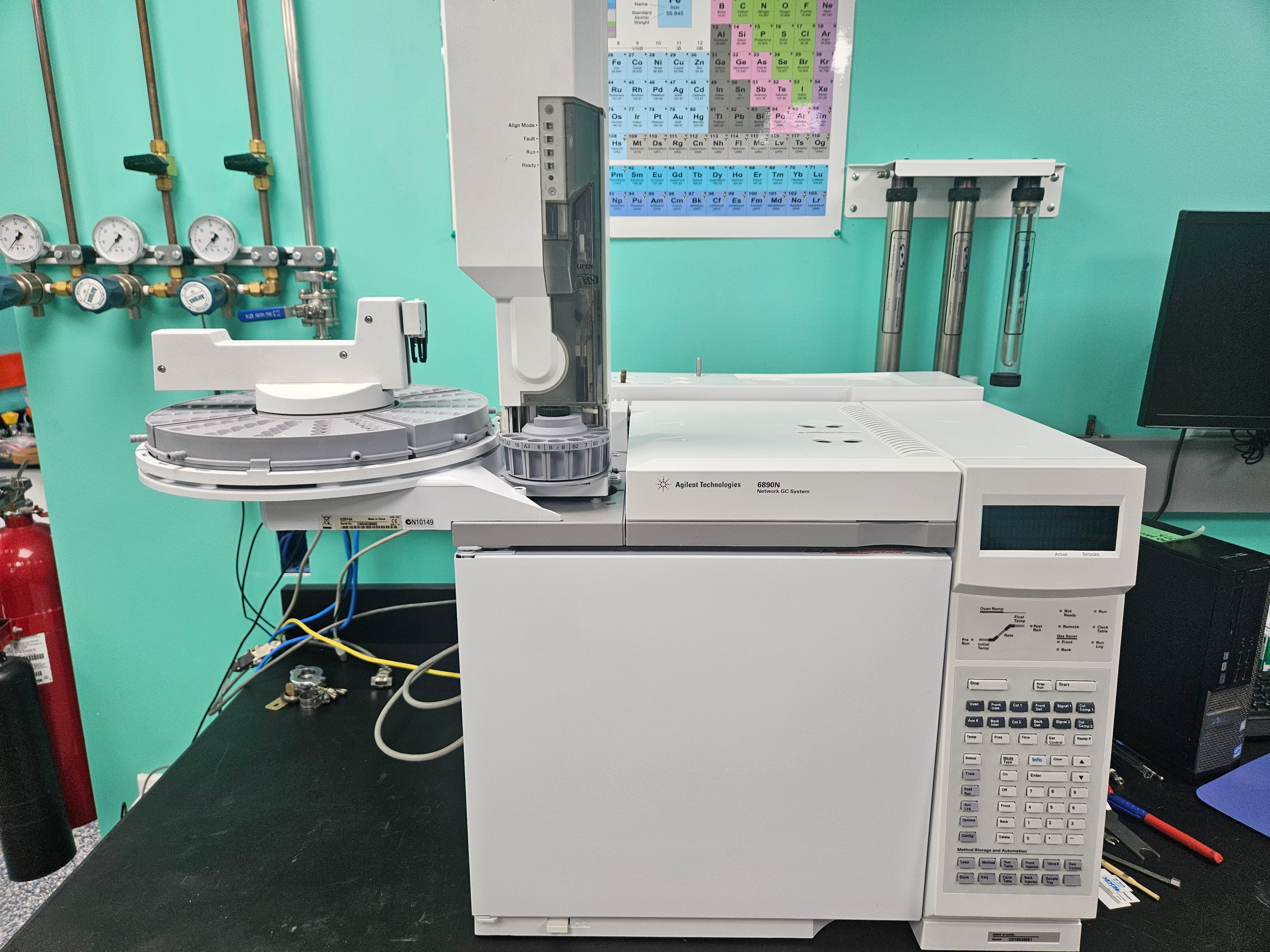 Agilent 6890N GC with fid and 1 year warranty 