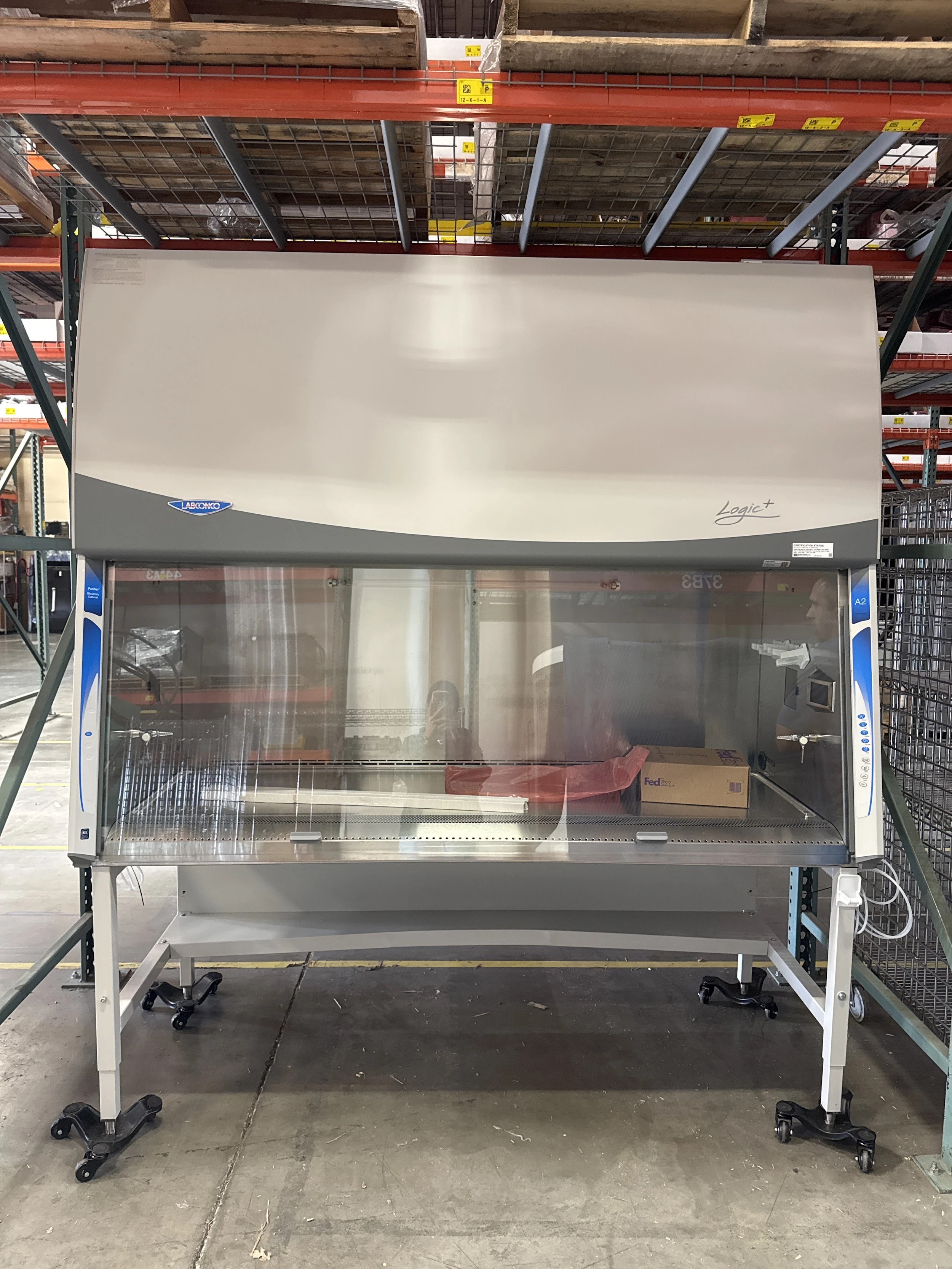 Labconco Logic+ 302611101 Class II A2 6ft Biological Safety Cabinet With Stand