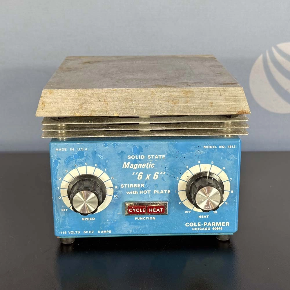 Cole-Parmer Magnetic 6 x 6 Stirrer With Hot Plate, Model 4812