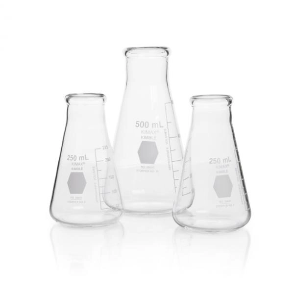 DWK Life Sciences 2000 mL Kimble Kimax Erlenmeyer Flask, Wide Mouth, Cs/8 26650-2000