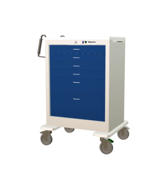 Waterloo 6-Drawer Steel Anesthesia Cart