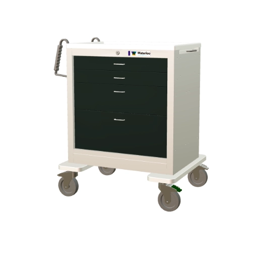 Waterloo 4-Drawer Steel Treatment Cart