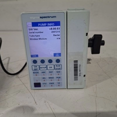 Baxter Sigma Spectrum 8.00.03 w/o Battery Infusion