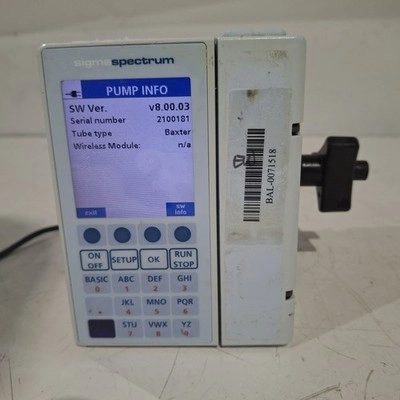 Baxter Sigma Spectrum 8.00.03 w/o Battery Infusion