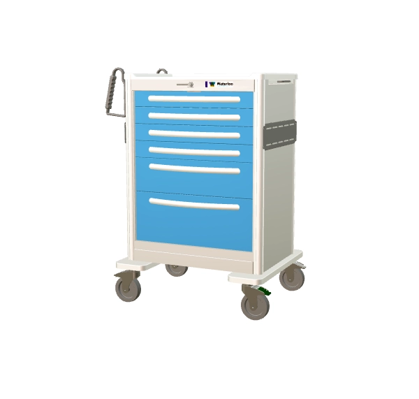 Waterloo Tall 6-Drawer Aluminum Emergency Cart