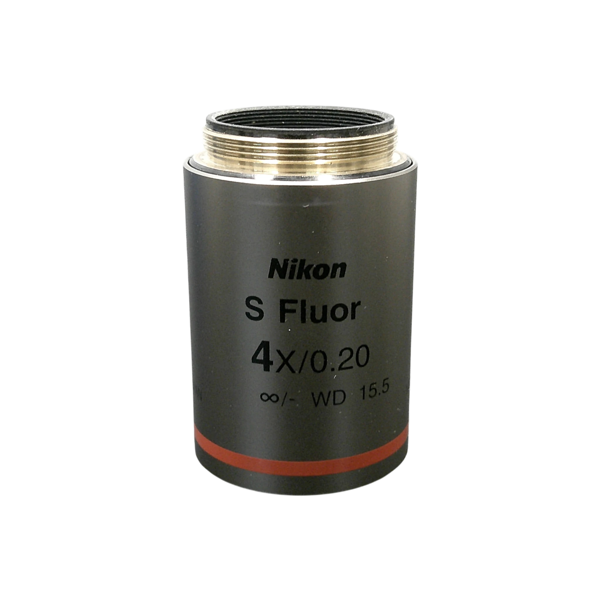 Nikon  S Fluor 4x/.20 M25 Thread Size Microscope Objective
