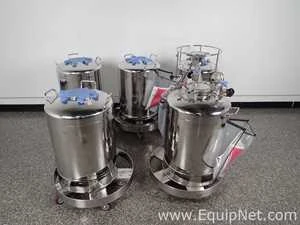 Lot 95 Listing# 1076490 Lot of 5 Alloy Products Stainless Steel Pressure Vessels