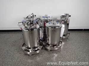 Lot 94 Listing# 1076487 Lot of 5 Alloy Products Stainless Steel Pressure Vessels