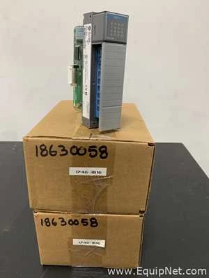 Lot 309 Listing# 1080631 One Lot of Two Allen Bradley 1746-IB16 SLC-500 Input Modules