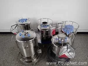 Lot 96 Listing# 1076497 Lot of 5 Alloy Products Stainless Steel Pressure Vessels