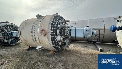 5,000 Gal Pfaudler Glass Lined Reactor, 90/125#