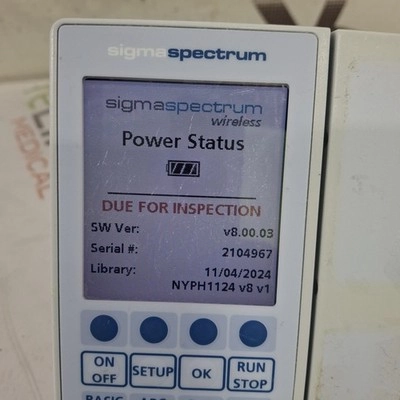 Baxter Sigma Spectrum 8.00.03 w/o Battery Infusion