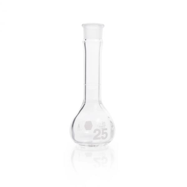 DWK Life Sciences 25 mL Kimble Kimax Volumetric Flask, Class A, Heavy Duty Cs/6 92812N-25