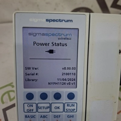 Baxter Sigma Spectrum 8.00.03 w/o Battery Infusion