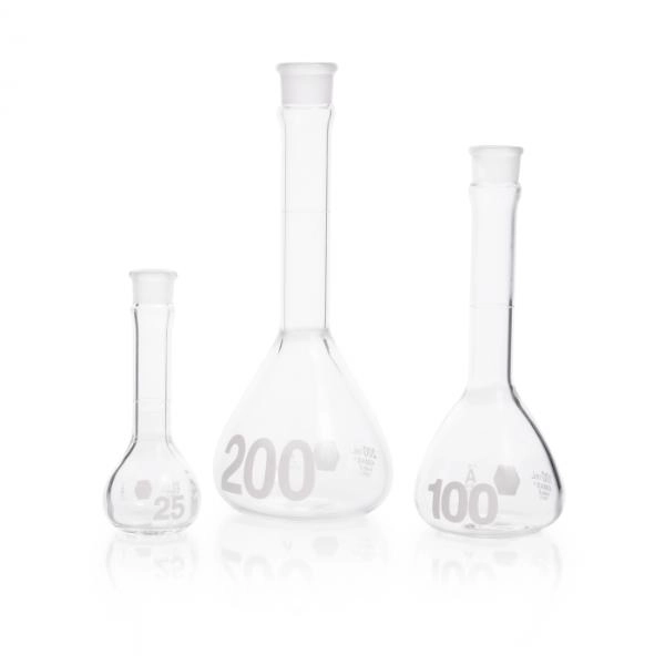 DWK Life Sciences 50 mL Kimble Kimax Volumetric Flask, Class A, Heavy Duty Cs/6 92812N-50
