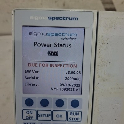 Baxter Sigma Spectrum 8.00.03 w/o Battery Infusion