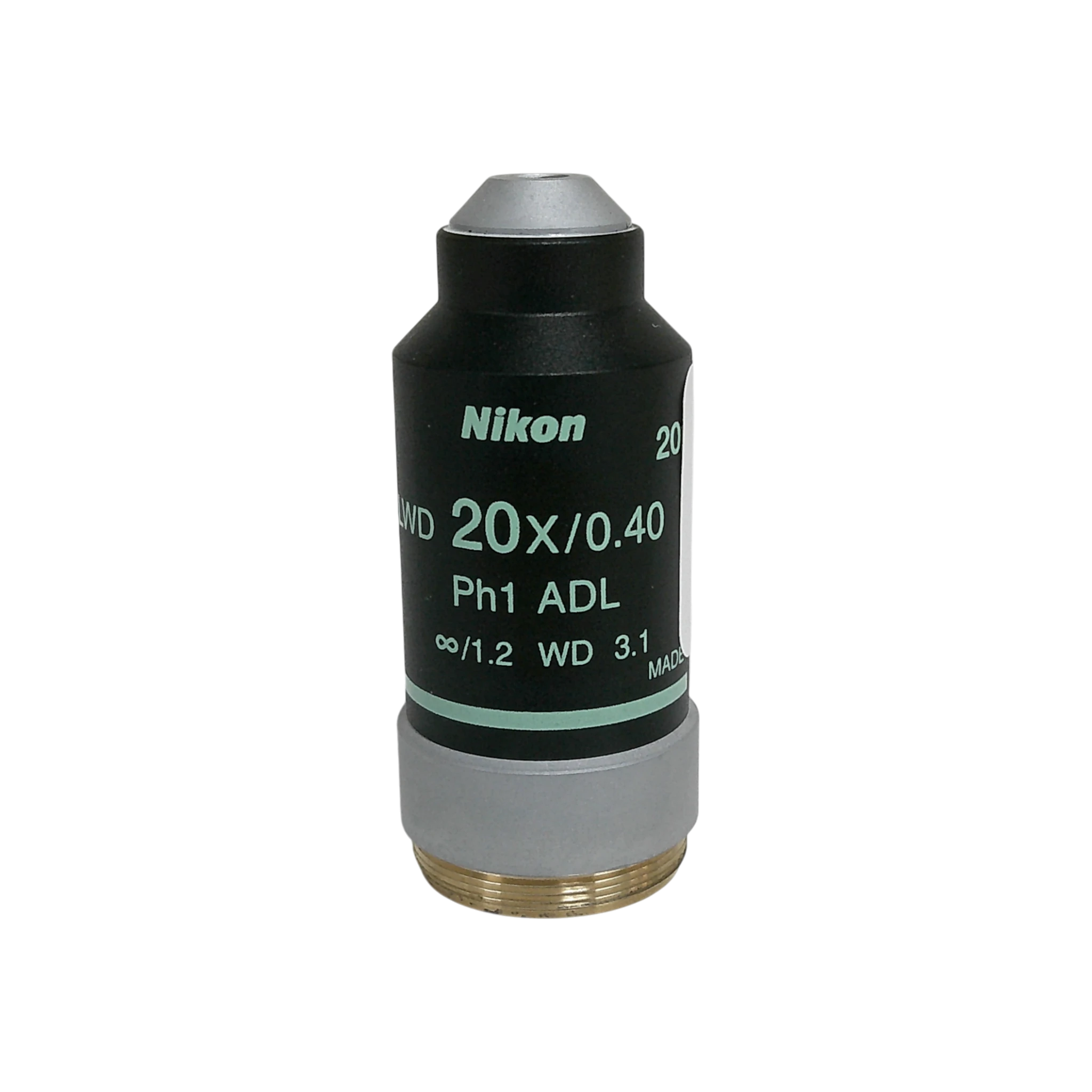 Nikon  Achromat LWD Ph1 ADL 20x/0.40 M25 Thread Size Microscope Objective