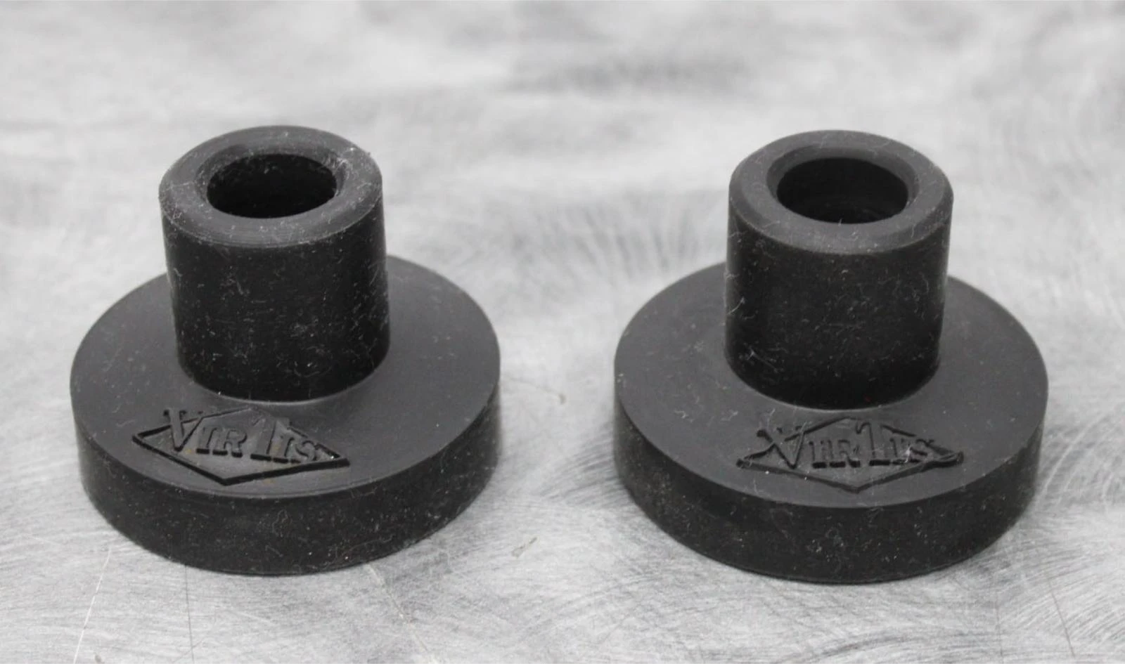 x2 VirTis Small Mouth Freeze Drying Flask Snap On Lids 2.5 in. Diameter