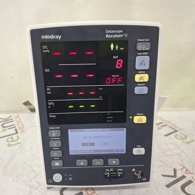 Mindray Datascope Accutorr V Vital Signs Monitor