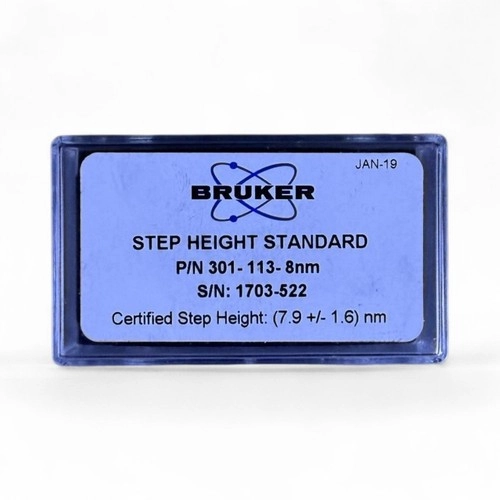 Bruker Calibration Step Height Standard 301-113-8u