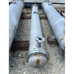Used 92 Sq Ft Kam Thermal Stainless Steel Shell &amp; Tube Heat Exchanger For Sale