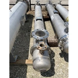 Used 92 Sq Ft Kam Thermal Stainless Steel Shell &amp; Tube Heat Exchanger For Sale