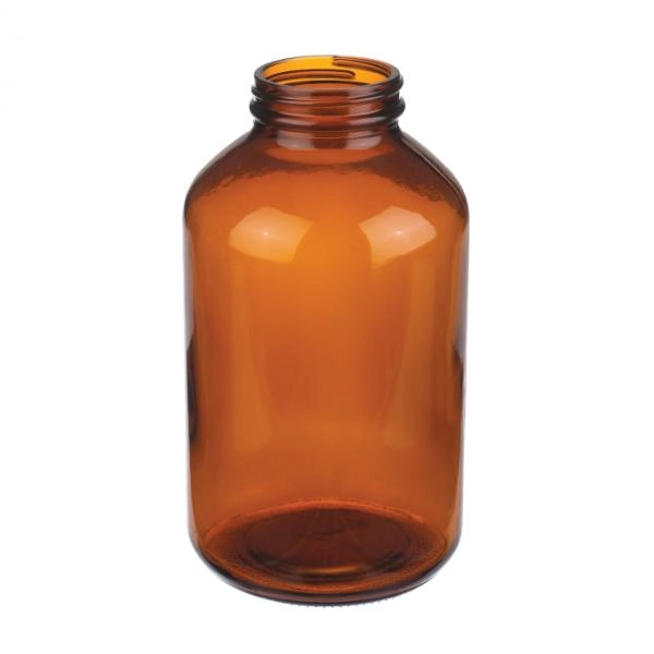 DWK Life Sciences 32oz Wheaton Wide Mouth Type III Amber Packer, Without Cap, Cs/36 W216965