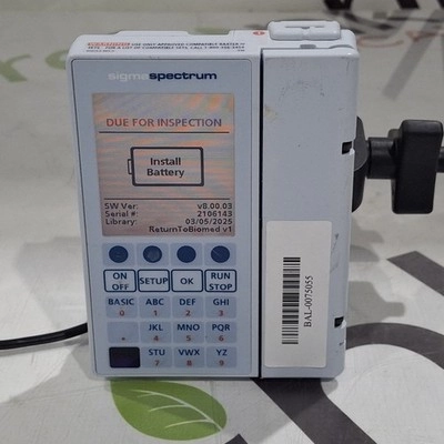 Baxter Sigma Spectrum 8.00.03 w/o Battery Infusion