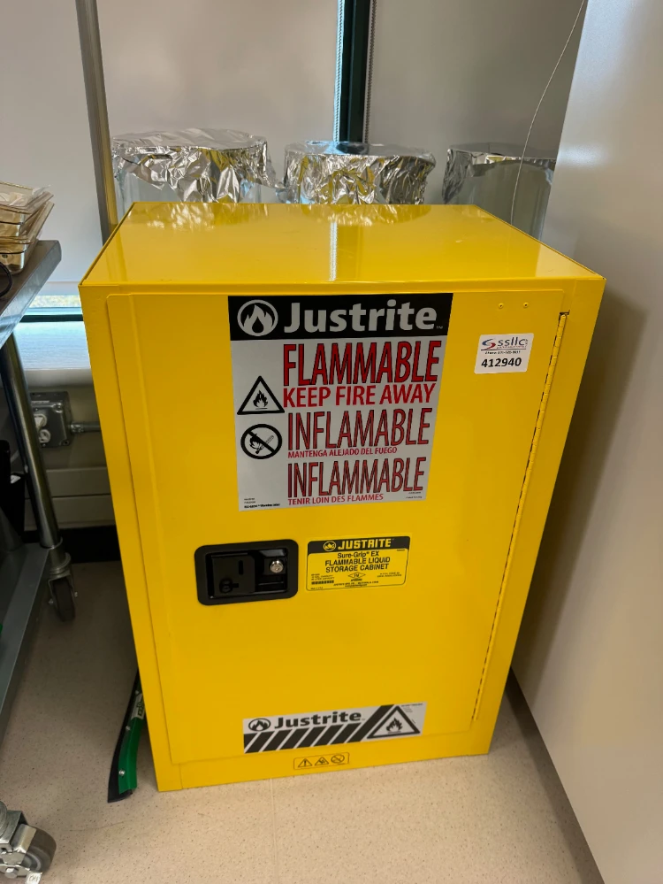 Justrite Sure-Grip EX 12 Gallon Flammable Liquid Storage Cabinet