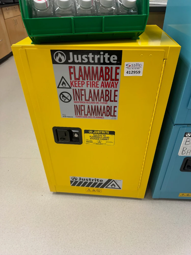 Justrite Sure-Grip EX 12 Gallon Flammable Liquid Storage Cabinet