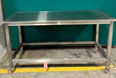 Mobile Stainless Steel Table 66" X 30"