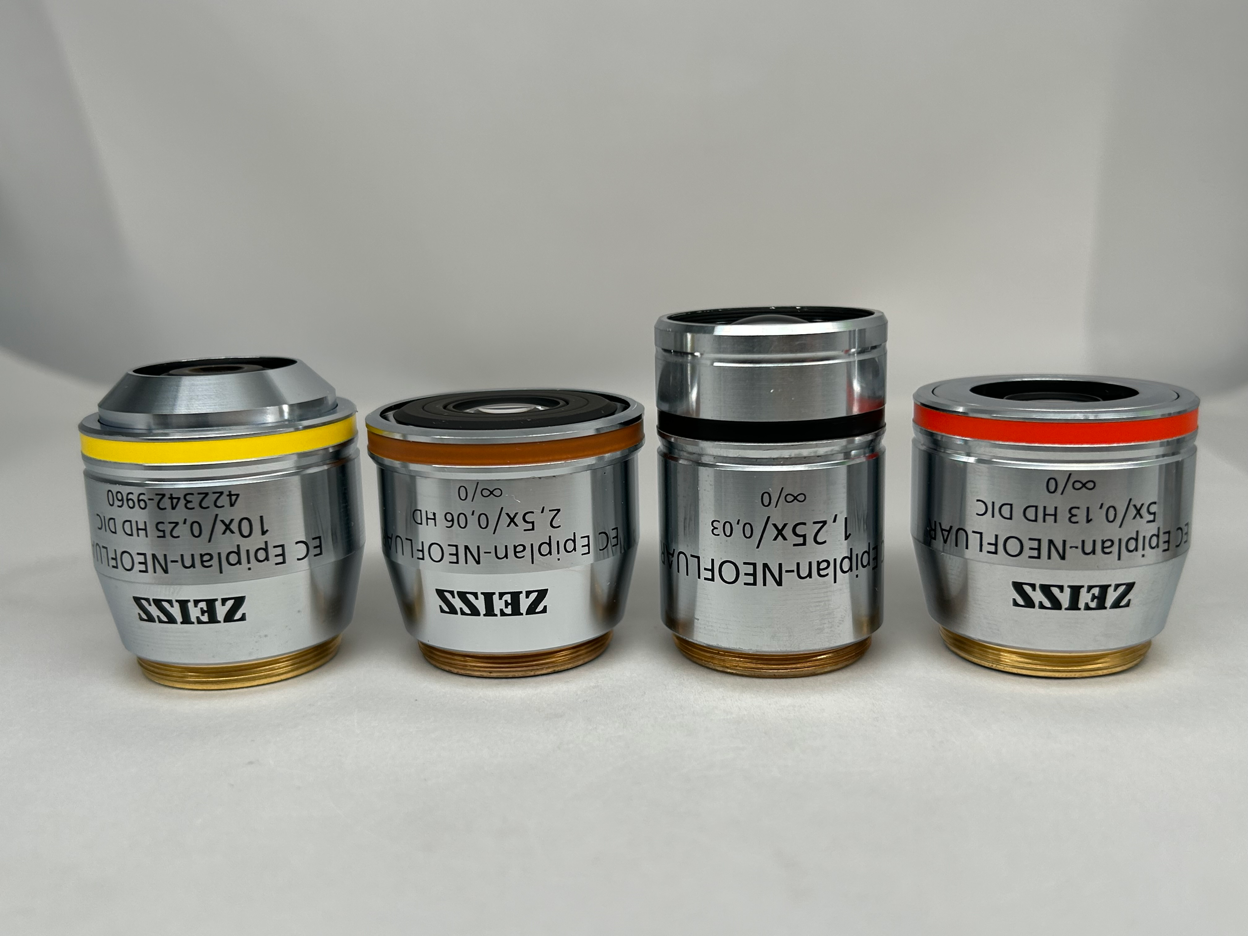 Zeiss EC Epiplan NEOFLUAR 1.25x0.03 2.5x0.06 5x0.13  10x0.25 M27 Microscope Objective