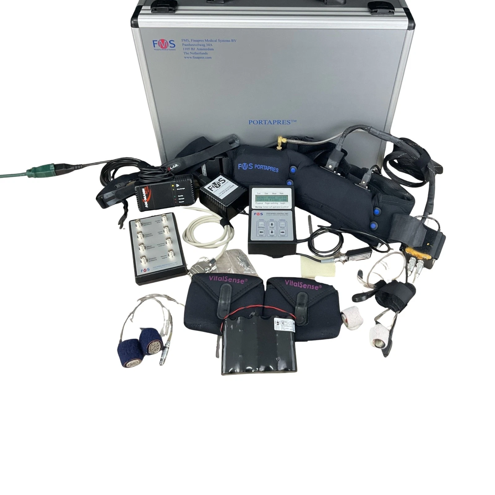 FMS PortaPres Blood Pressure Monitor Kit w/ Pump Unit & Control Unit – Complete System